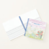 Budget Wedding Planner - Aangepaste Trendy Modern Notitieboek (Binnen)