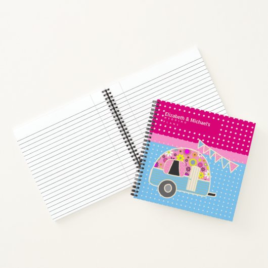 Budget Wedding Planner - Aangepaste Trendy Modern Notitieboek (Binnen)