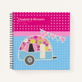 Budget Wedding Planner - Aangepaste Trendy Modern Notitieboek (Voorkant)