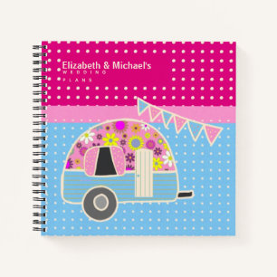 Budget Wedding Planner - Aangepaste Trendy Modern Notitieboek