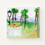 Budget Wedding Planner - Aangepaste Trendy Modern Notitieboek (Achterkant)