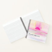 Budget Wedding Planner - Aangepaste Trendy Modern Notitieboek (Binnen)