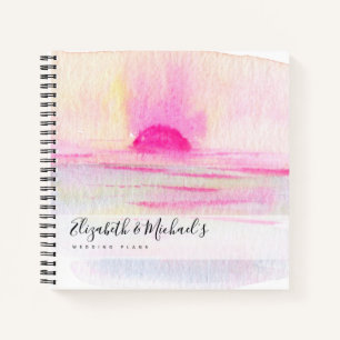 Budget Wedding Planner - Aangepaste Trendy Modern Notitieboek