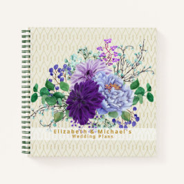 Budget Wedding Planner - Aangepaste Trendy Modern Notitieboek