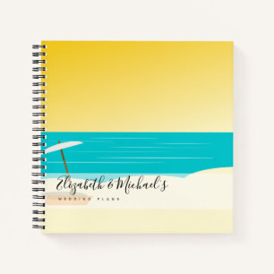 Budget Wedding Planner - Aangepaste Trendy Modern Notitieboek