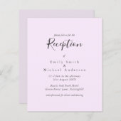 Budget Wedding Reception nodigt Bleke Roze uit (Voorkant / Achterkant)