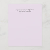 Budget Wedding Reception nodigt Bleke Roze uit (Achterkant)