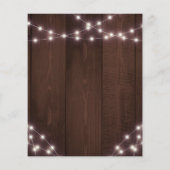Budget Wedding Rustic Wood String Lights Elegant (Achterkant)