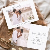 Budget Wedding Save the Date Photo Minimalist