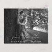 Budget Wedding Save the Date Photo Minimalist Flyer (Voorkant)