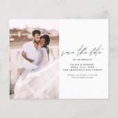 Budget Wedding Save the Date Photo Minimalist Flyer (Achterkant)