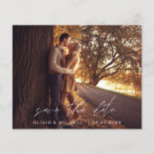 Budget Wedding Save the Date Photo Minimalist Flyer (Voorkant)