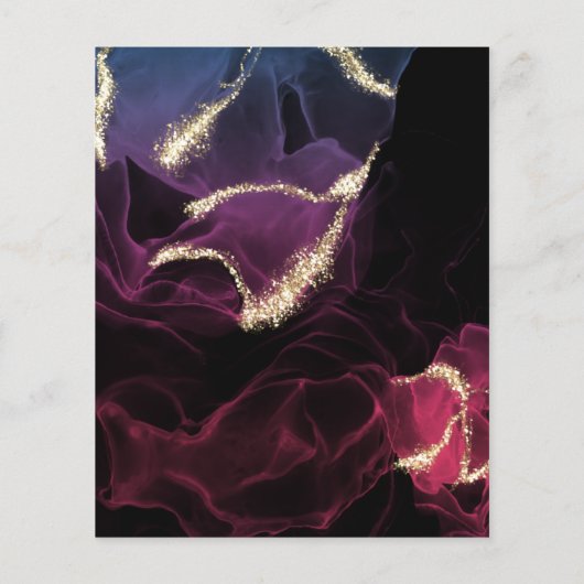 Budget Wedding Scarlet Violet Blue Alcohol Ink (Achterkant)