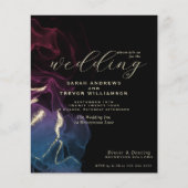 Budget Wedding Scarlet Violet Blue Alcohol Ink (Voorkant)