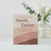 Budget Wedding Stunning 70's geïnspireerd Abstract (Staand voorkant)