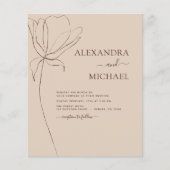 Budget Wedding Terracotta Botanical Floral (Voorkant)