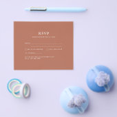BUDGET Wedding Terracotta Monochrome Flyer (Enkel)