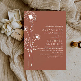 Budget Wedding Terracotta verbrande Oranje Floral
