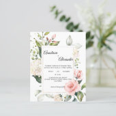 Budget-Wedding uitnodiging. Uitnodiging briefkaart (Staand voorkant)