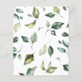 Budget-Wedding uitnodiging. Uitnodiging briefkaart (Achterkant)