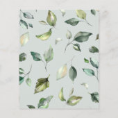 Budget-Wedding uitnodiging. Uitnodiging briefkaart Flyer (Achterkant)