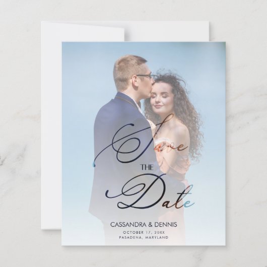 Budget Wedding Vellum Transparency Photo Script (Voorkant)