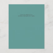 Budget Wedding Wabi Sabi Aqua Green (Achterkant)