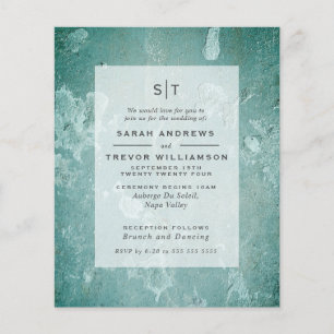 Budget Wedding Wabi Sabi Aqua Green
