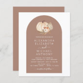 Budget Wedding White Pumpkins Boho Terracotta (Voorkant / Achterkant)