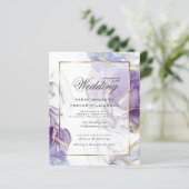 Budget Wedding Wild Wisteria Gold Abstract (Staand voorkant)
