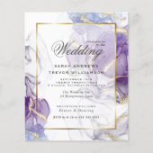 Budget Wedding Wild Wisteria Gold Abstract (Voorkant)