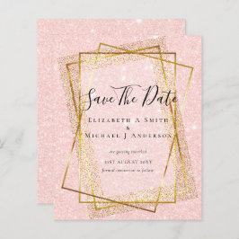 BUDGET WEDING BESPAAR DATA Gold Glitter Geometric