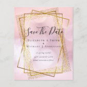 BUDGET WEDING BESPAAR DATA Gold Glitter Geometric (Voorkant)