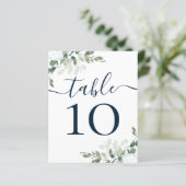 BUDGET Weduwblauwe tekst Eucalyptustabelnummer (Staand voorkant)