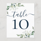 BUDGET Weduwblauwe tekst Eucalyptustabelnummer (Achterkant)