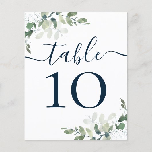 BUDGET Weduwblauwe tekst Eucalyptustabelnummer (Achterkant)