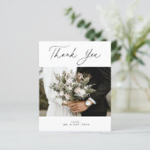 BUDGET Weduwfoto Hartelijk dank! (Staand voorkant)