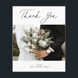 BUDGET Weduwfoto Hartelijk dank!<br><div class="desc">Dit tijdloze,  romantische ontwerp kenmerkt een modern manuscript dat met gewaagde teksten in paren wordt gerangschikt. Neem contact met me op als je hulp nodig hebt bij dit ontwerp.</div>