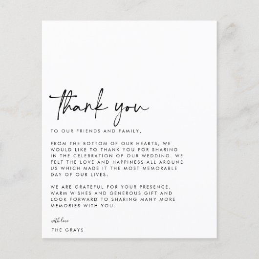 BUDGET Weduwfoto Hartelijk dank (Voorkant)