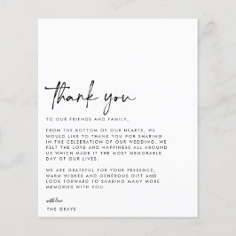 BUDGET Weduwfoto Hartelijk dank