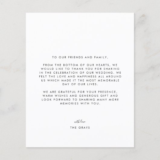 BUDGET Weduwfoto Hartelijk dank! Flyer (Achterkant)