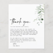 BUDGET Weduwfoto Hartelijk dank Flyer (Voorkant)