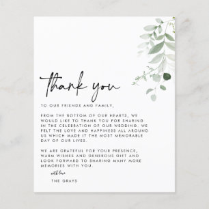 BUDGET Weduwfoto Hartelijk dank Flyer