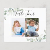 BUDGET Weduwfoto Tabelnummer Kaarten (Voorkant)