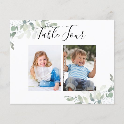 BUDGET Weduwfoto Tabelnummer Kaarten (Voorkant)