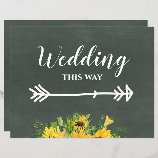 Budget Weduwnaar deze manier van Chalk Sunflower (Voorkant / Achterkant)