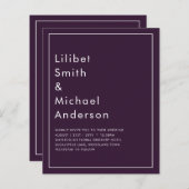 BUDGET weduwschap PLUM PAARS zwart-wit Eenvoudig (Voorkant / Achterkant)