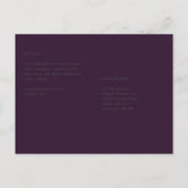 BUDGET weduwschap PLUM PAARS zwart-wit Eenvoudig Briefkaart (Achterkant)