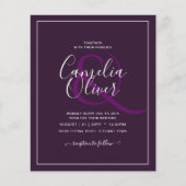 BUDGET weduwschap PLUM PAARS zwart-wit Eenvoudig Flyer (Voorkant)