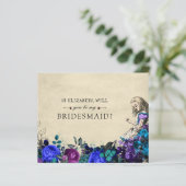 BUDGET Wees mijn bruidsmeisje Floral Alice in Wond (Staand voorkant)